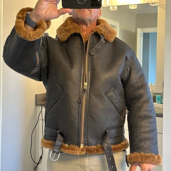 Sheepskin flying jacket size 46. RAF Bomber Jacket